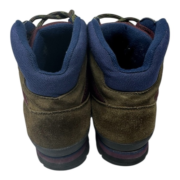 Vintage ?90\'s ?Timberland ?Euro Hiker Suede Boots Brown‎ Maroon Blue Snow 8 main image 9